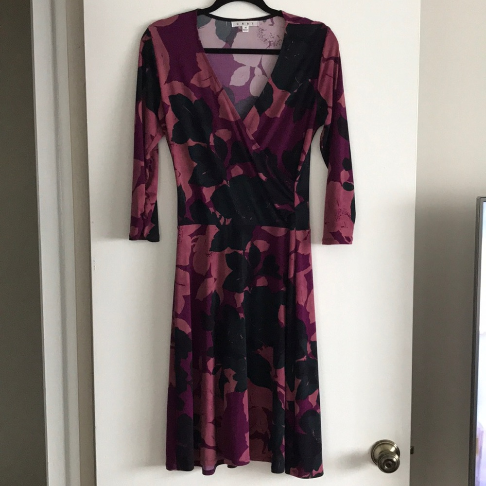 Cabi mock wrap dress